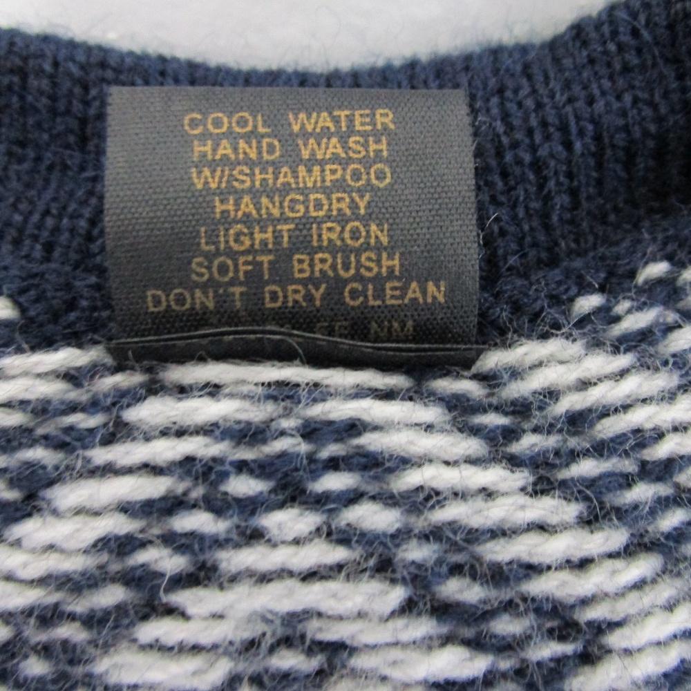 🌹HP🌹 VTG Aztec Pattern Cardigan 100% Alpaca Wool - Picture 8 of 8